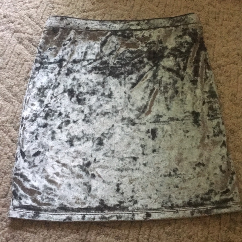 Velvet Bodycon Miniskirt